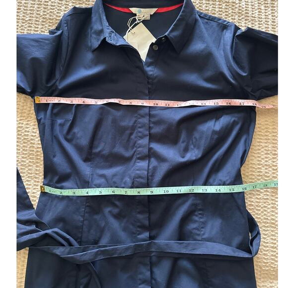 NWT Boden Roseland Shirt Dress Navy Blue Size 6 - Picture 8 of 9